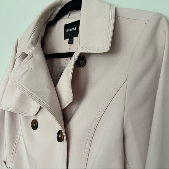 Express pale pink trench coat NWT - Picture 5 of 8